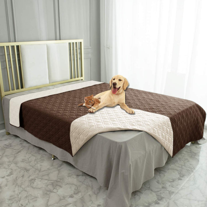 Waterproof Dog Bed Cover Pet Blanket for Furniture Bed Couch Sofa Reversible