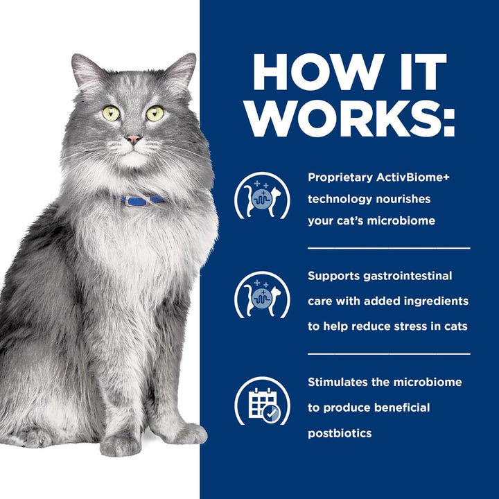 Gastrointestinal Biome Stress Dry Cat Food, Chicken Flavor, Veterinary Diet, 8.5 Lb. Bag