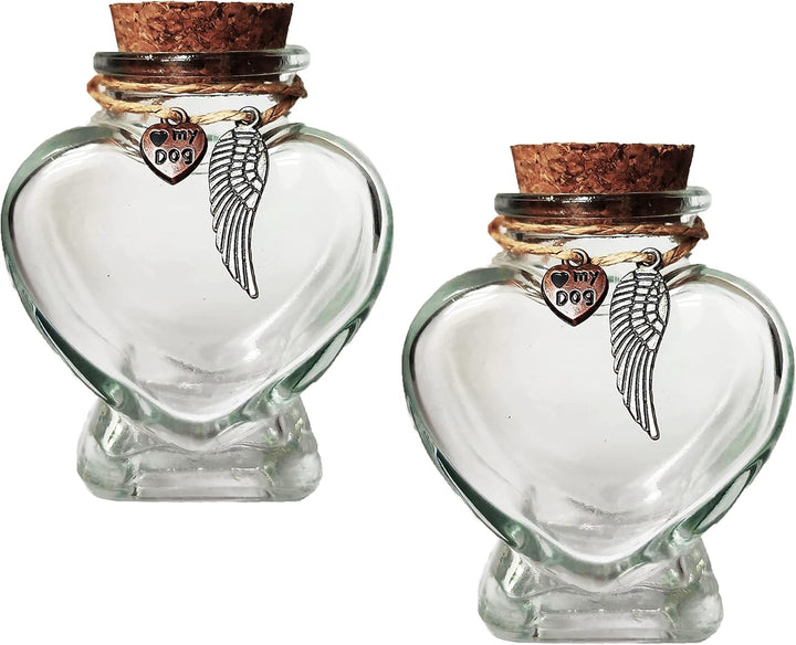 Memorial Bottle for Pet Hair，Pet Fur Memorial Fur Keepsake，Dog Cat Keepsake Fur, Pet Memorial Urn (Dog)