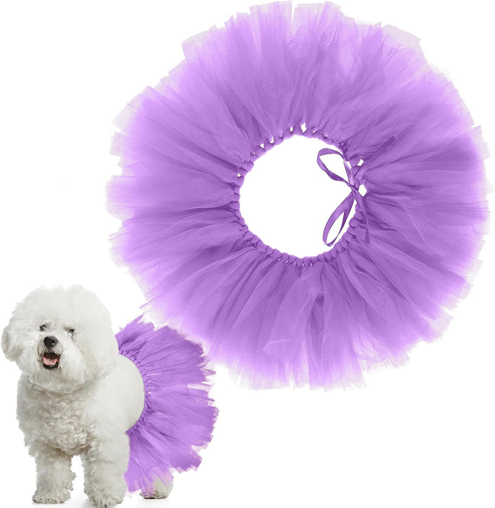 Dog Tutu Tulle Tutu for Dogs Small Large Medium Puppy Dress Ballerina Costume Skirt for Halloween Puppy Cats Bunny Pet Outfit Birthday Wedding Party Photo Prop Supplies(Pink)