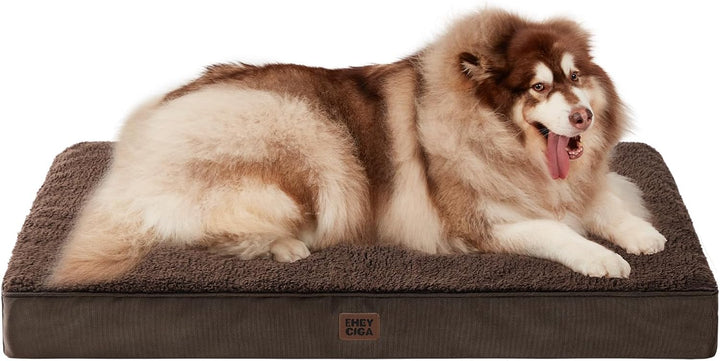 Orthopedic XL Dog Beds for Extra Large Dogs with Removable Washable Cover for Crate, Grey, 41X27