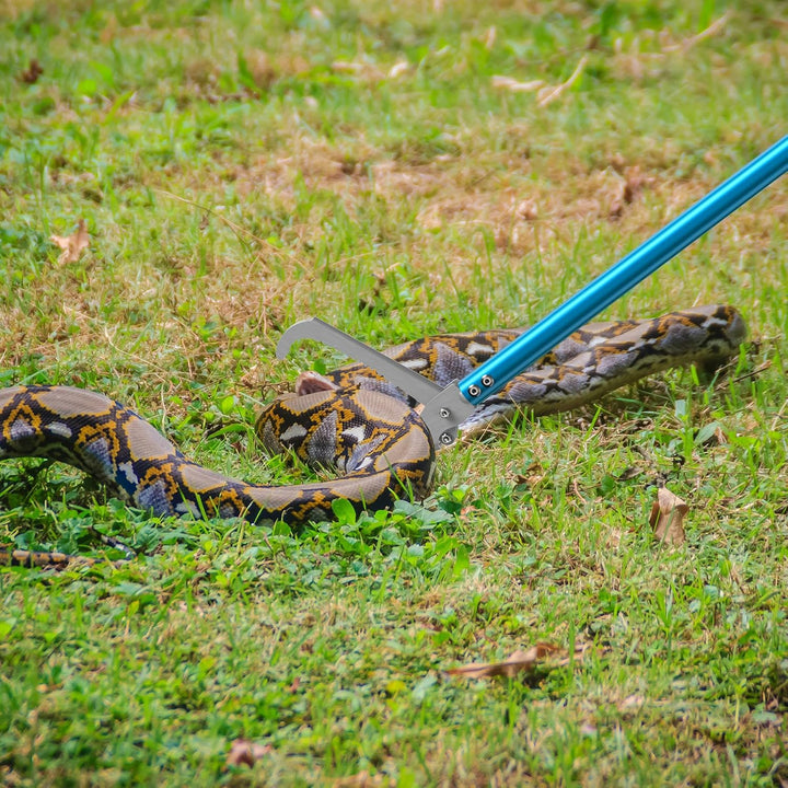 G2 60-Inch Professional All-Aluminum Alloy Snake Tong Reptile Grabber Rattle Snake Catcher Wide Jaw Handling Tool with Lock