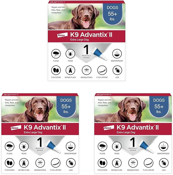 II XL Dog Vet-Recommended Flea, Tick & Mosquito Treatment & Prevention | Dogs over 55 Lbs. | 2-Mo Supply