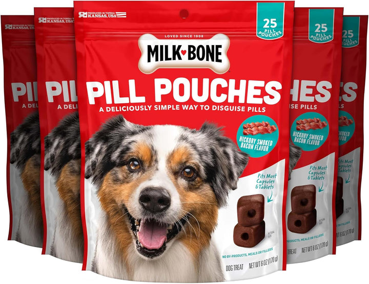 Pill Pouches with Real Chicken Dog Treats, 6 Ounce Bag (Pack of 5)
