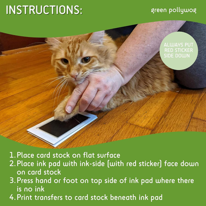 | Extra-Large Clean Touch Inkless Ink Pad for Pets | Paw/Nose Prints for Dogs & Cats Non-Toxic | Paw Print Stamp Kit | Dog Paw Print Kit | Cat Footprint Keepsake (1-Pack)