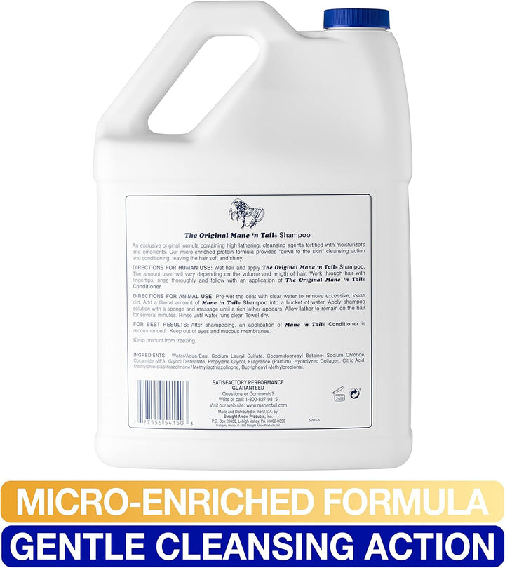 Original Shampoo for Horses & Humans, for a down to the Skin Clean (1 Gallon)
