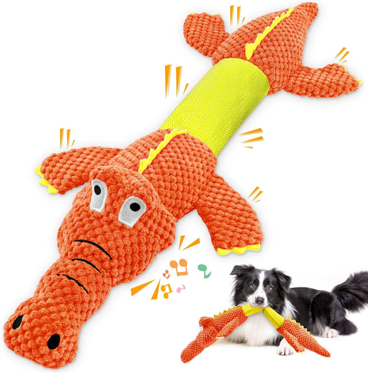 Dog Toys for Aggressive Chewers : Tough Interactive Tug of War Dog Toys-Squeaky Chew Toys for Small,Medium,Large Breed