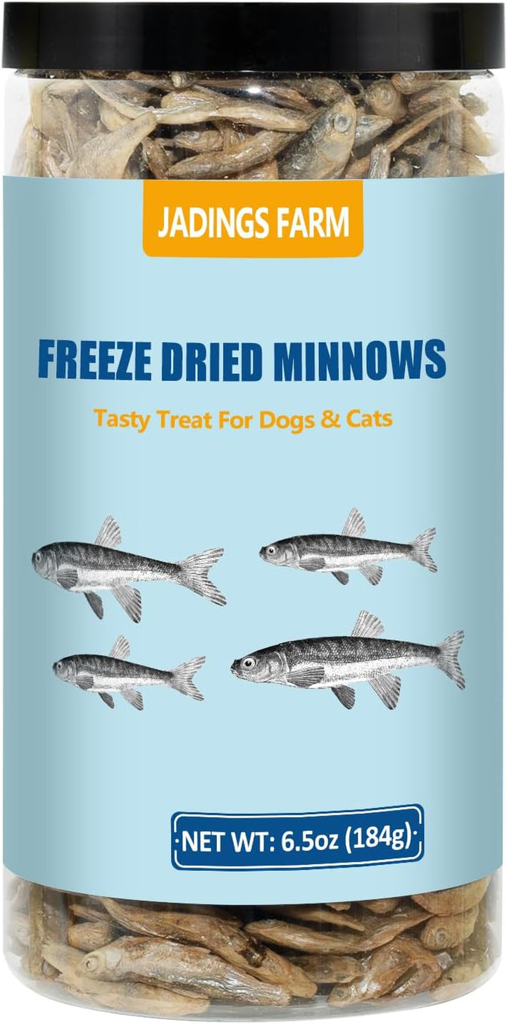Minnows - 8.5 Oz Freeze Dried Minnows for Cats & Dogs - 100% Natural Premium Cat & Dog Treat (8.5 OZ)