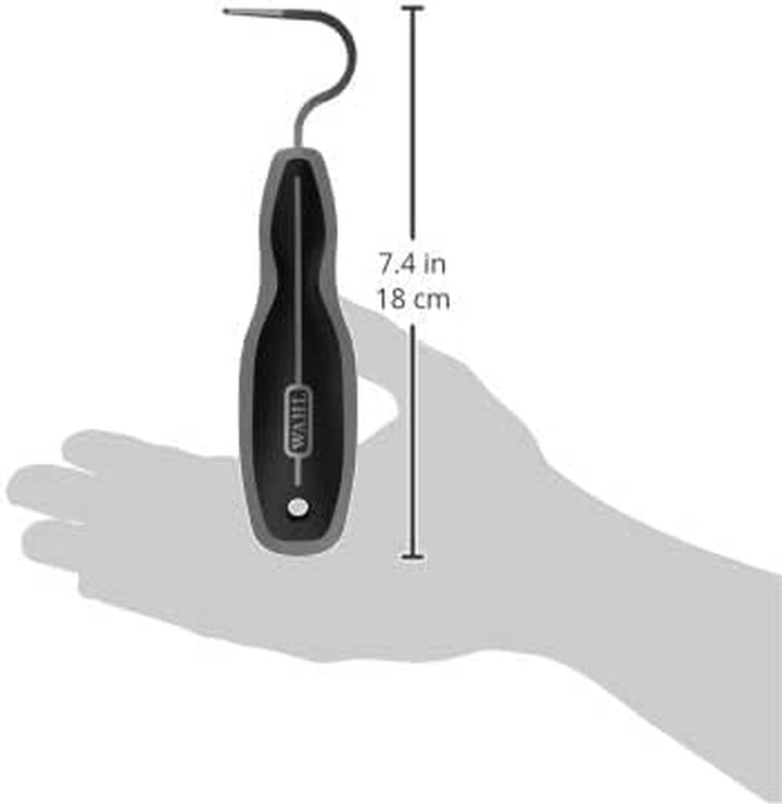 Professional Animal Equine Grooming Horse Hoof Pick (#858710) - Horse Hoof Pick for Grooming - Ergonomic, Comfort Rubber Handle - Horse Cleaning Tool - Black