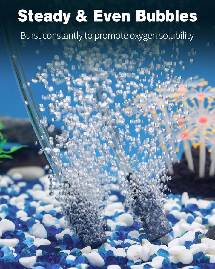 Aquarium Air Stone 1 Inch, Fish Tank Air Stone Aerator Bubble Diffuser for Nano Air Pumps Small Buckets and Fish Tanks, 10 Pack