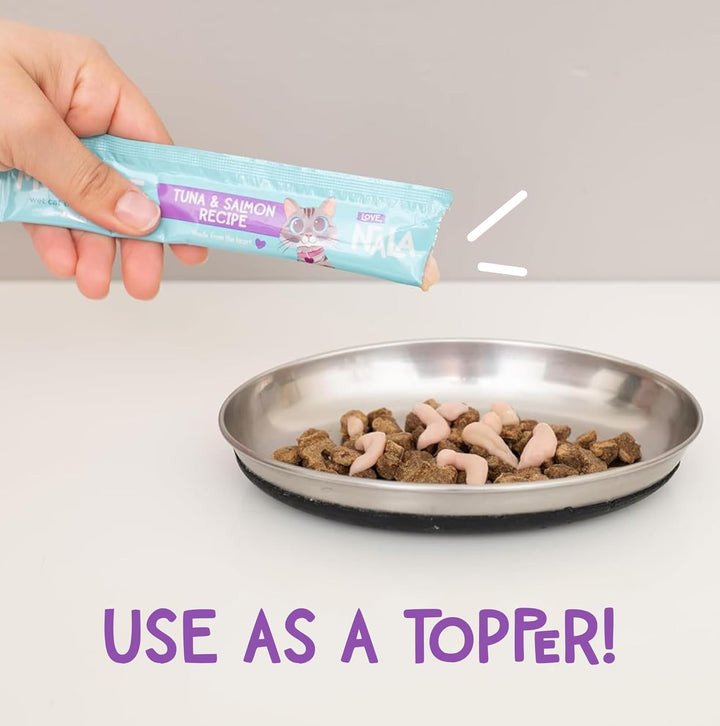 - Natural Lickable Cat Squeeze up Treat,Topper - Variety plus Pack Mousse - Wet Food Cat Puree - Grain Free, Non_Gmo Minerals, Vitamins - 24 Pack