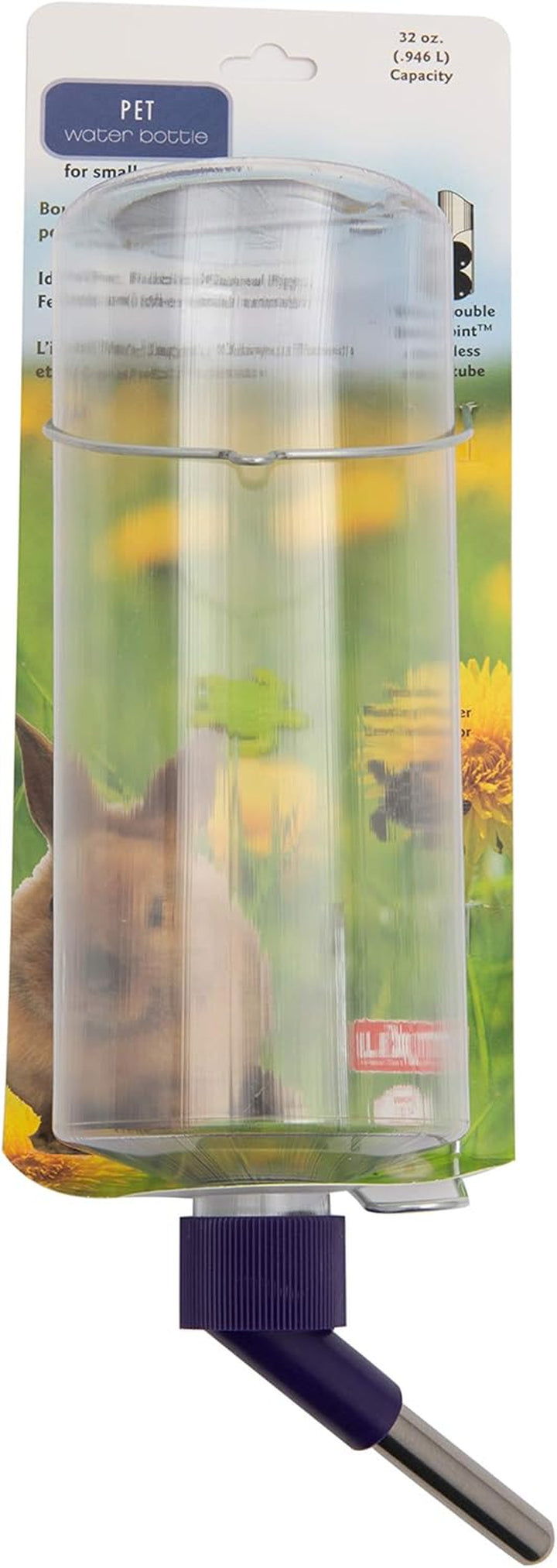 Weather Resistant Cage Water Bottles for Rabbits, Ferrets, Guinea Pigs Hamsters and Other Small Animals. (8-Ounce)