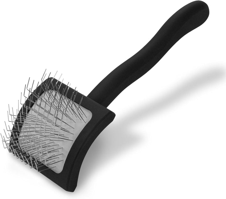 Big G Dog Slicker Brush for Dogs (Goldendoodles, Labradoodles, Poodles), Groom like a Professional, Fluff Detangle Style, Saves Time Energy, Coral, Large