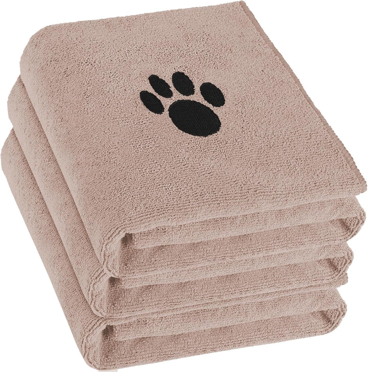 Microfiber Dog Towels for Drying Dogs, Super Absorbent and Soft Pet Grooming Towel, 40 Inch X 23.6 Inch, Perfect Dog Shower & Bath Supplies for Large, Medium or Small Dogs, Grey