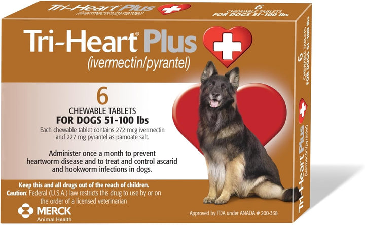 Chewable Tablet for Dogs, up to 25 Lbs (Blue Box), 6 Chewable Tablets, 6-Month Supply