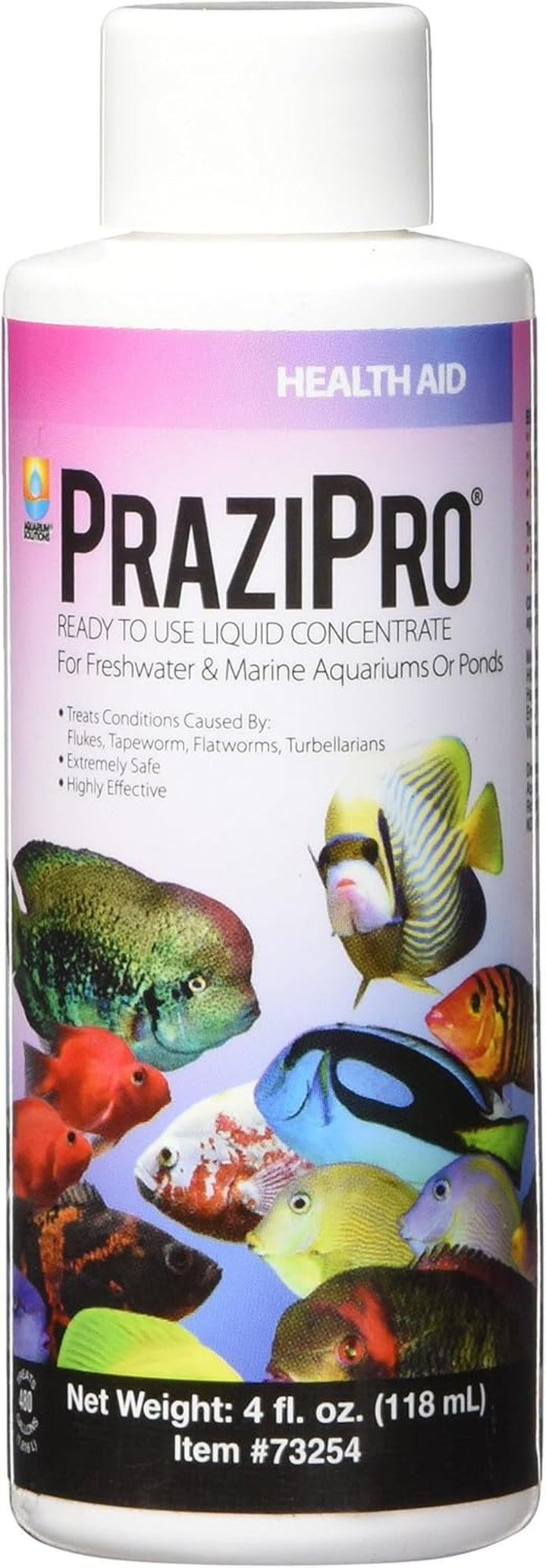 Usa AHK73254 Fish Prazipro for Aquarium, 4-Ounce