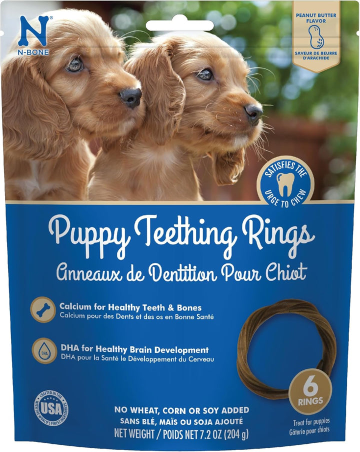 Puppy Teething Ring Pumpkin Flavor 7.2 OZ/(6 Pack)