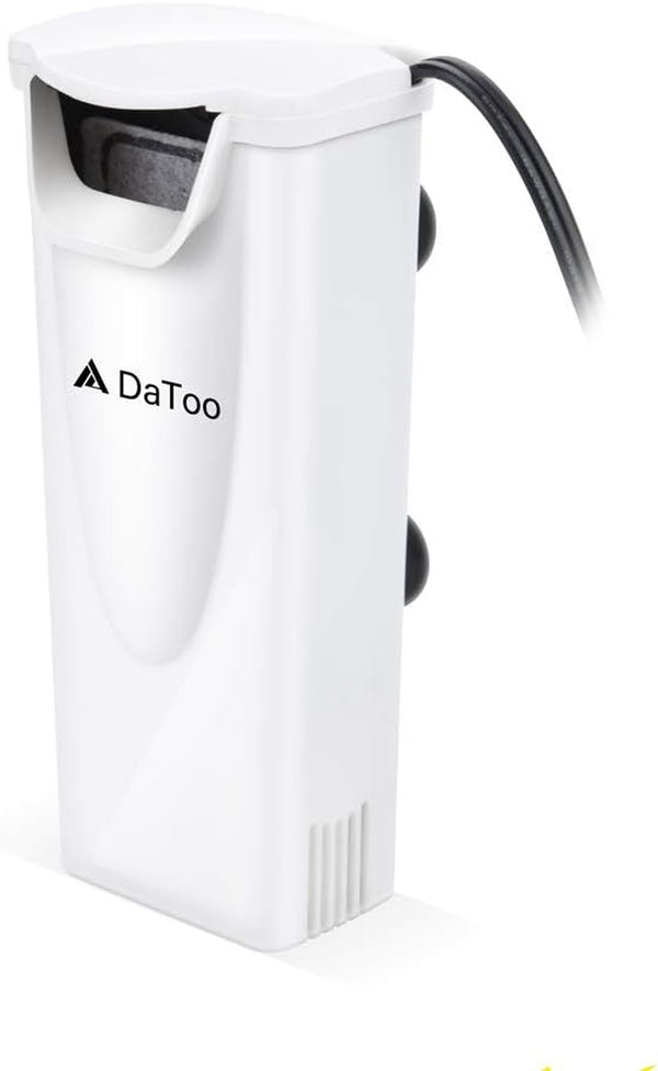 Aquarium Power Filter In-Tank Ultra Silent Small Fish Tank Filter 3W for Aquarium 1 to 10 Gallon Tank, 1 Yr Warranty