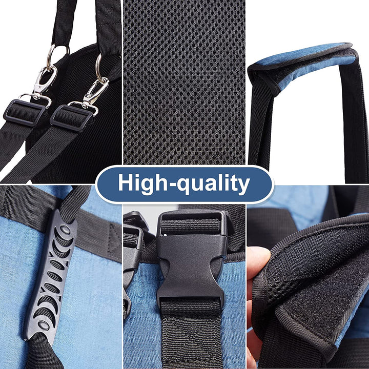 Dog Carry Sling, Emergency Backpack Pet Legs Support & Rehabilitation Dog Lift Harness for Nail Trimming, Dog Carrier for Senior Dogs Joint Injuries, Arthritis, up and down Stairs(Xl, Blue)