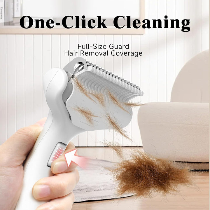 Undercoat Shedding Brush for Dogs & Cats – Professional Deshedding & Dematting Tool – Grooming Comb for Long Hair, German Shepherds & All Pets​