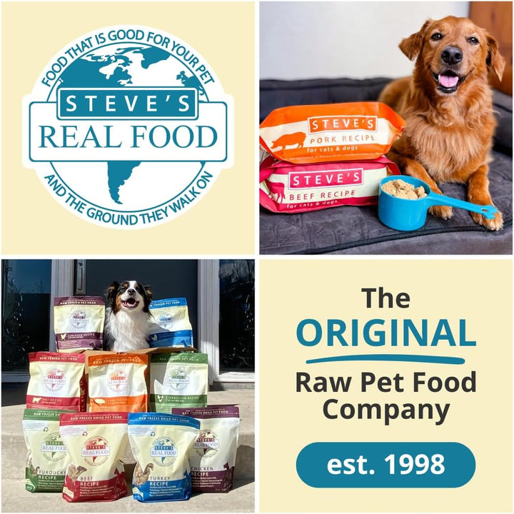 Freeze-Dried Raw Nuggets - Beef Recipe - Raw Pet Food for Dogs and Cats - 20 Oz