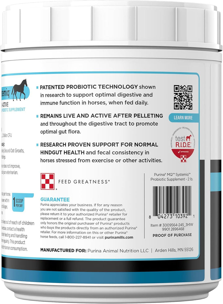 ® Systemiq™ Probiotic Horse Supplement | 2 Pounds (2 LB)