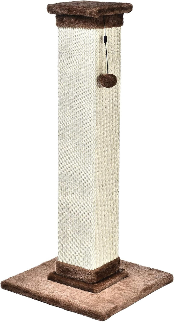 Cat Scratcher - Indoor Classic Single Cat & Kittens Scratching Post, Medium (31.5"H) - Grey