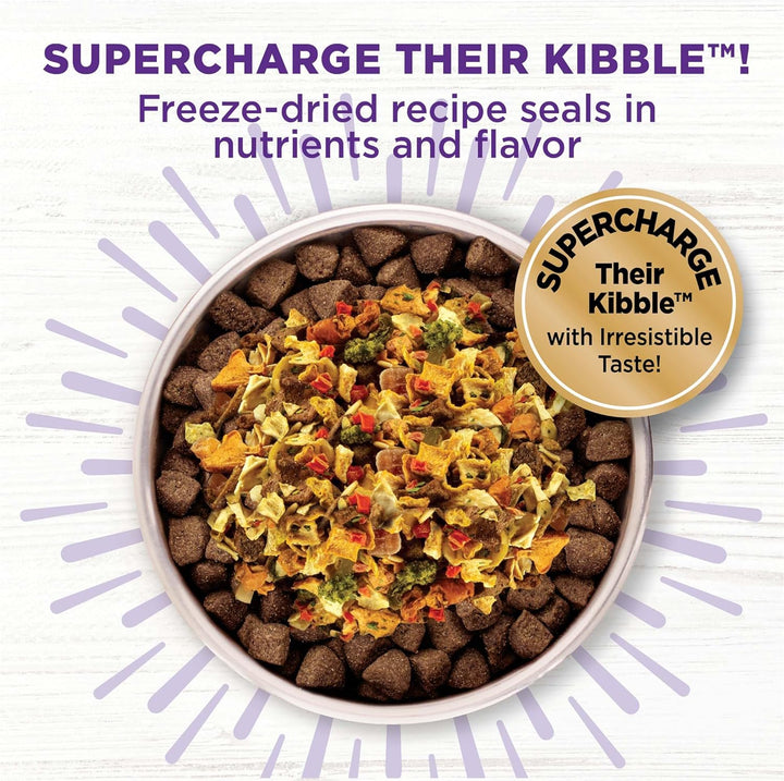 Bowl Boosters, Dog Food Topper for Small, Medium, & Large Breeds, Grain Free, Natural, Freeze Dried, Digestive Health Chicken, 4 Ounce Bag (Pack of 1)