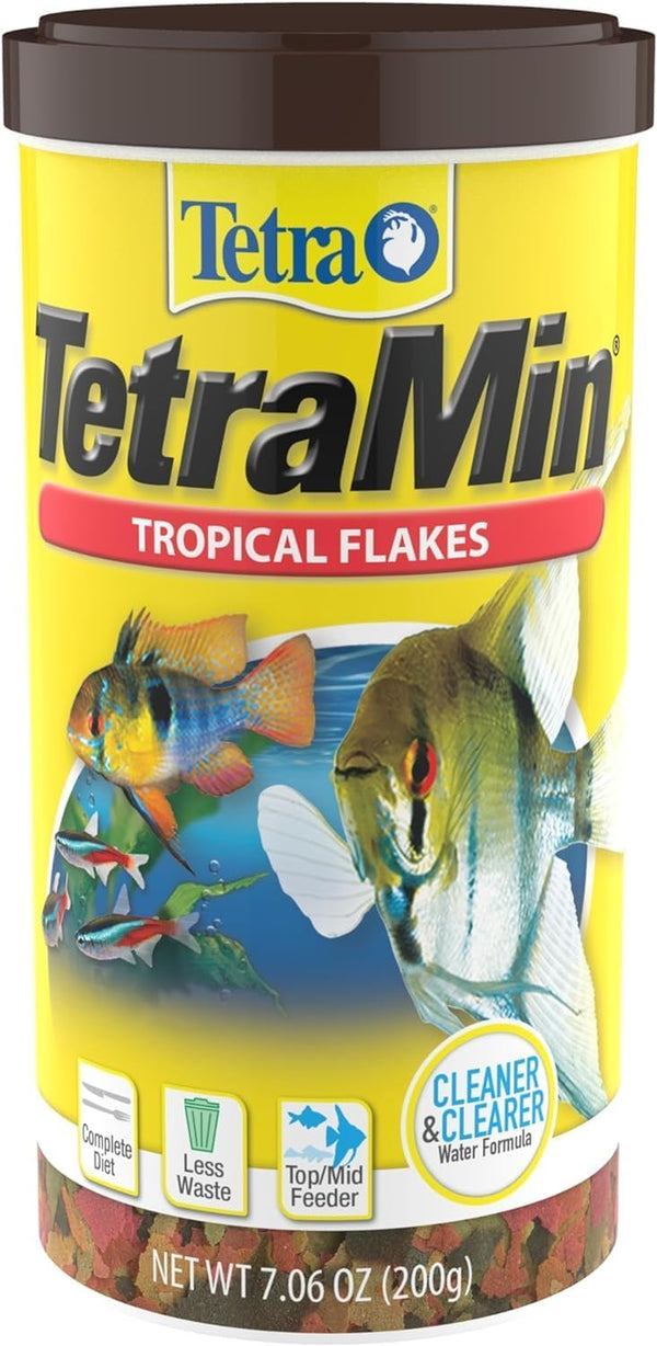 min Nutritionally Balanced Tropical Flake Food for Tropical Fish, 7.06 Oz (Pack of 1)
