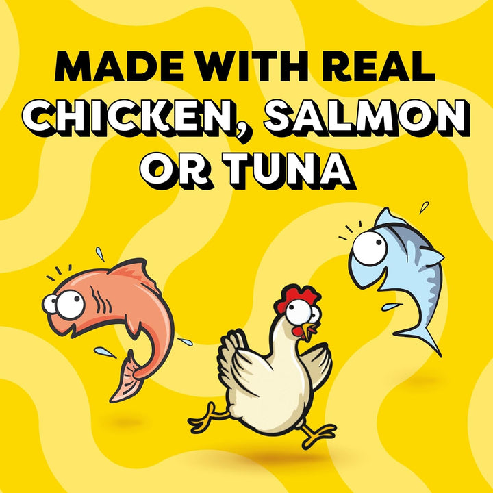 Creamy Puree Variety Pack of Squeezable Cat Treats, 0.42 Oz. Tubes, 24 Count