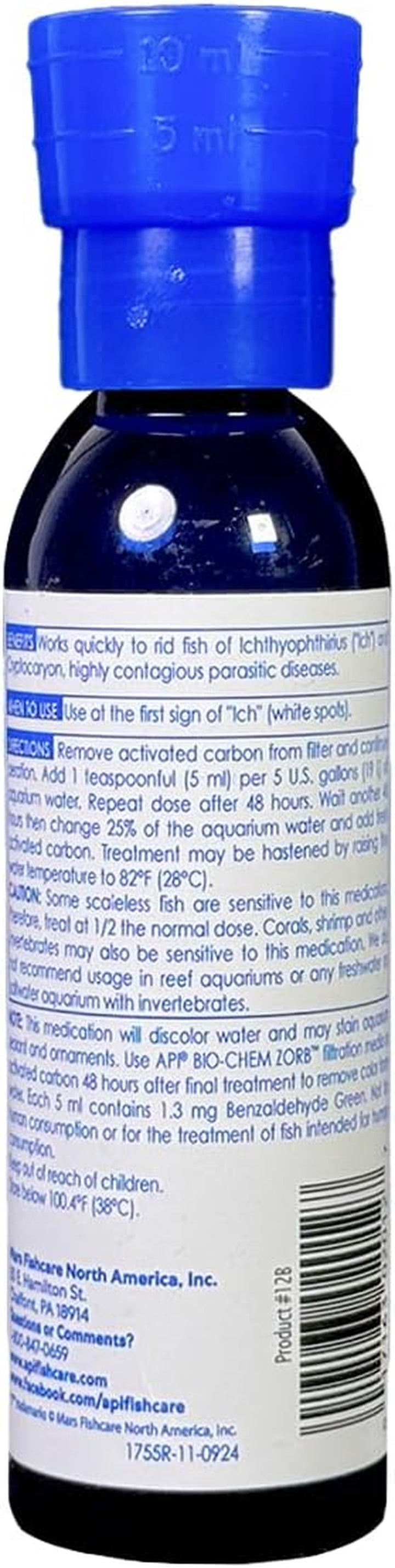 LIQUID SUPER ICK CURE Fish Remedy, Freshwater and Saltwater Fish Medication 4 Fl Oz(Pack of 1), White