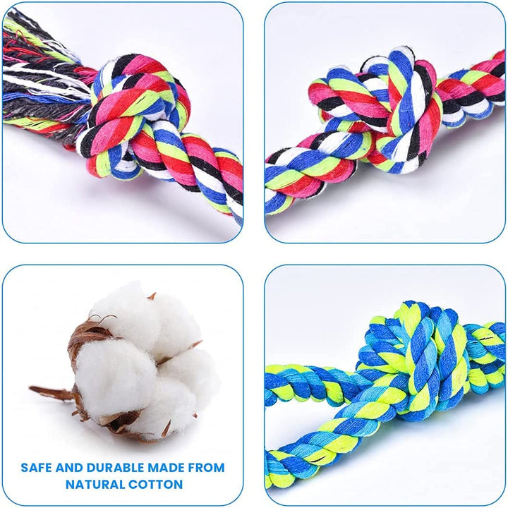 Heavy Duty Dog Rope Toys for Large Breed Aggressive Chewers, 2 Pack Indestructible Teeth Cleaning Tug of War Toy