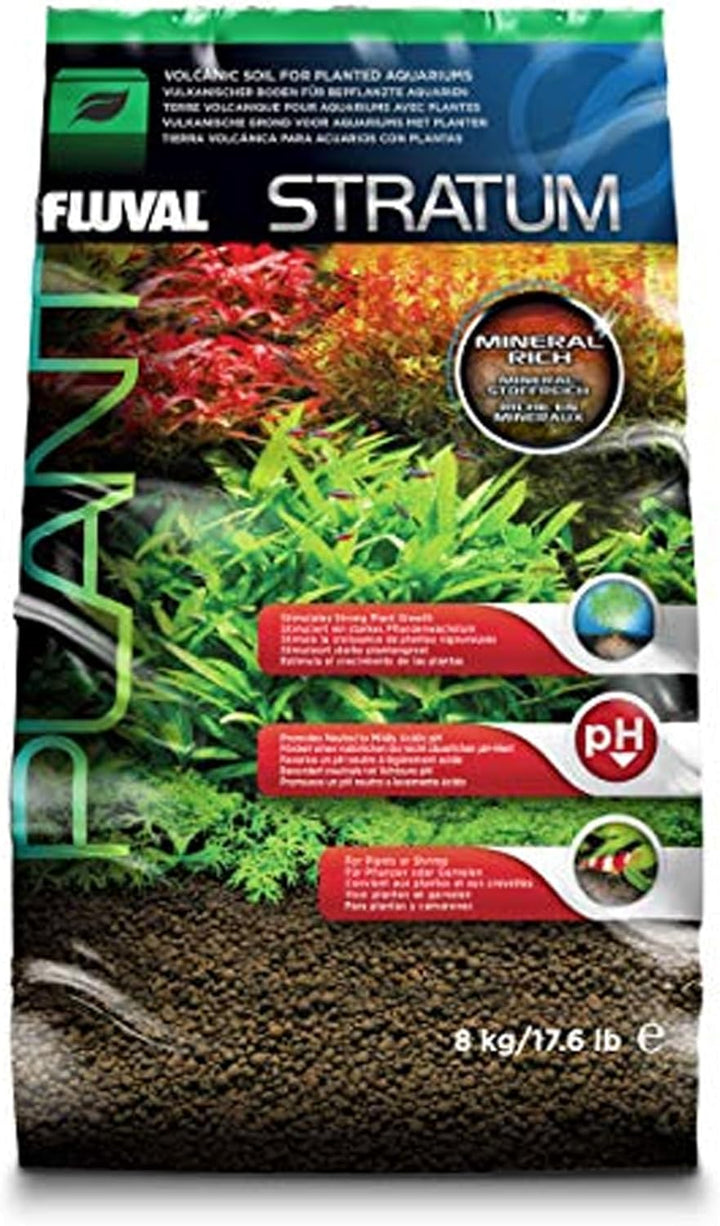 12694 Plant and Shrimp Stratum for Freshwater Fish Tanks, 8.8 Lbs. – Aquarium Substrate for Strong Plant Growth, Supports Neutral to Slightly Acidic Ph