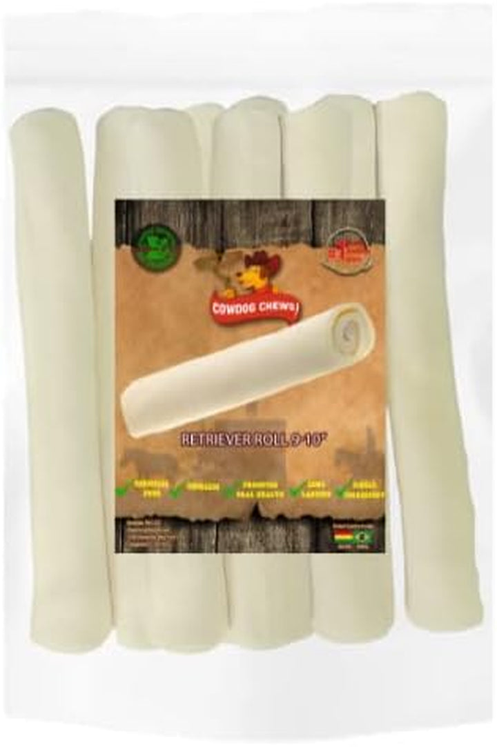 Retriever Roll 9-10 Inch All Natural Rawhide Product (20 Pack)