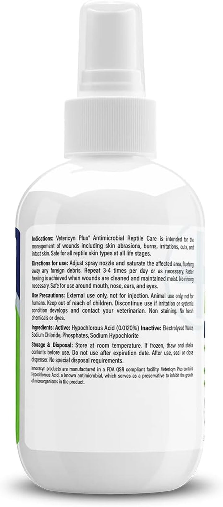 plus Reptile Wound Care Spray | Reptile Skin Repair, Help Care for Reptile Wounds, Including Scale Rot, Lamp Burns, and Shedding. 3 Ounces