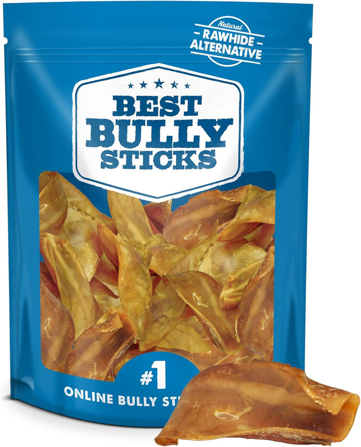 Pig Ears for Dogs - 12 Count (Pack of 1) - All-Natural, USA Baked and Packed, Single Ingredient, 100% Pork, Easily Digestible - Puppies, Small, Medium, Large