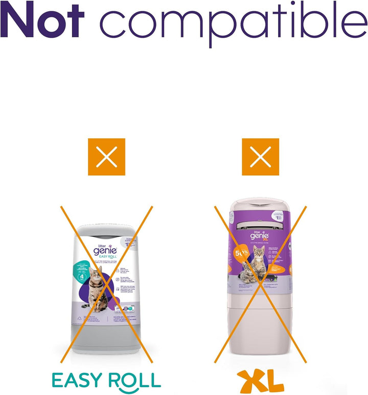 Refill Bags | Jumbo 2-Pack, 56 Total Ft | up to 8 Months of Supply in 2 Cartridges | Ultimate Odor Control Cat Litter Bags