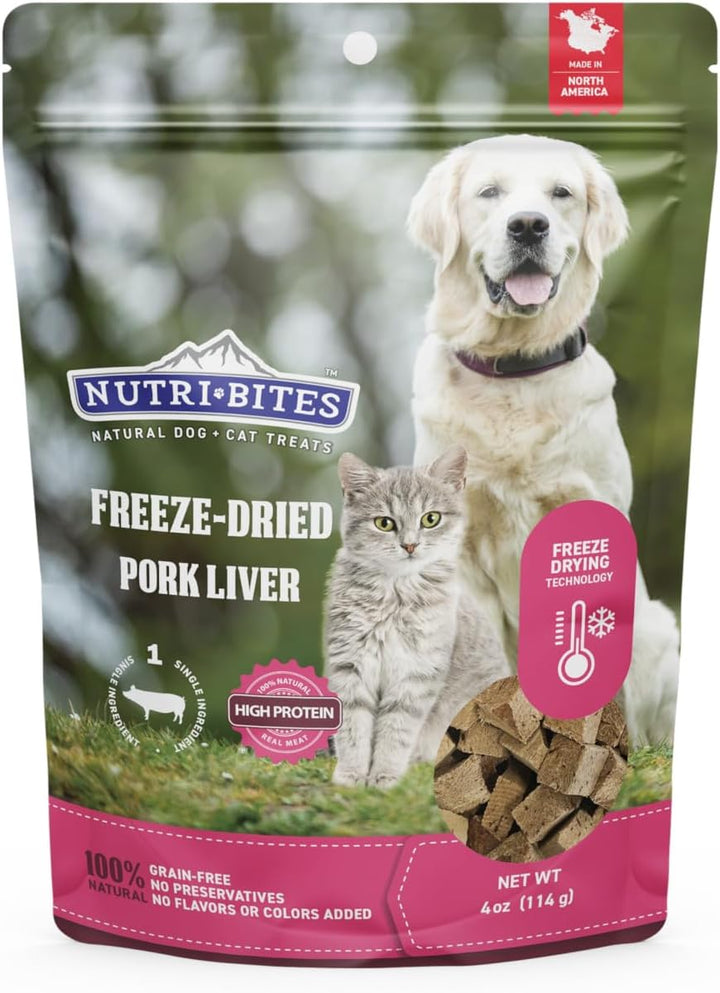 Freeze Dried Beef Liver Dog & Cat Treats | Healthy Pet Training Treats or Food Topper | All Natural, Single Ingredient, High Protein | Premium Bulk Value Pack, 17.6 Oz
