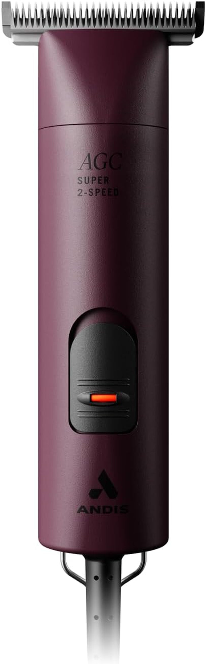 23330 Professional AGC Super 2-Speed Horse Clipper with Detachable Blade - Cool & Quiet Running Design - Includes Ultra Edge Size T-84 Blade for Complete Horse Grooming - Burgundy