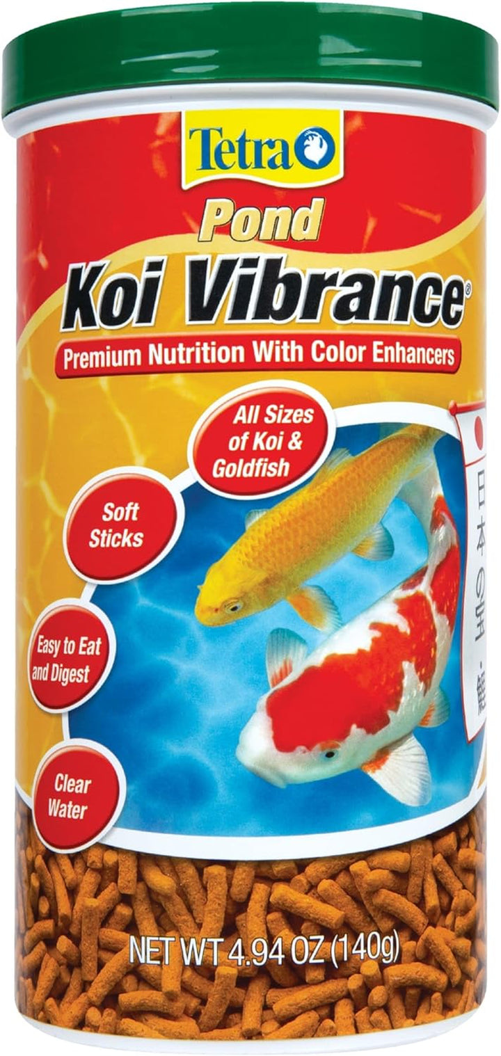 pond Koi Vibrance, Soft Sticks, Easy to Digest Floating Pond Food, 5.18 Lbs