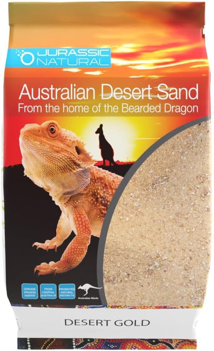 Jurassic Natural Australian Desert Dragon Habitat Substrate for Bearded Dragons and Other Lizards, Red, 10Lb