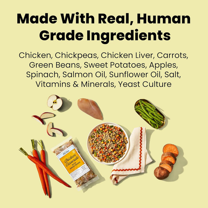 Human-Grade Variety Pack Fresh Dog Food, Complete Meal or Dog Food Topper, 6 Count of 15 to 17-Oz Pouches, 5.9Lbs