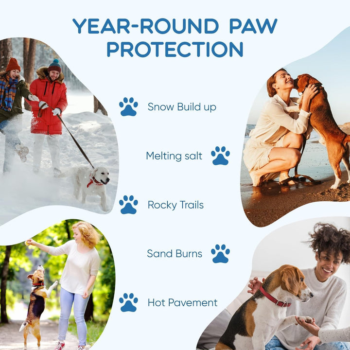 Dog Paw Balm - Paw Balm Dogs Lick Safe,Moisturizing & Soothing Paw & Nose Balm for Dogs,Healing Protection for Cracked Skin on Paws and Noses (2OZ)