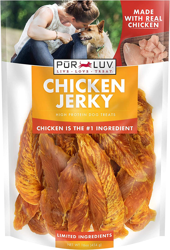 Chicken Wrapped Sweet Potato Dog Treats, Rawhide Free Jerky Wraps, Made with Real Chicken, 16 Oz, Healthy, Easily Digestible, Long Lasting, High Protein Treat, Satisfies Dog'S Urge to Chew