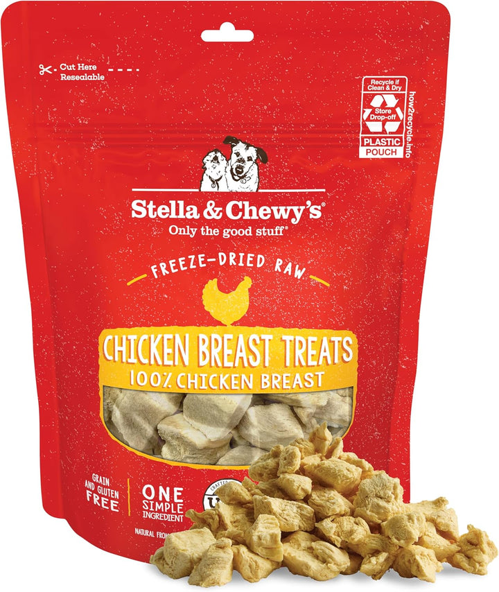 Freeze-Dried Raw Chicken Heart Dog Treats - Single Ingredient, No Additives - Premium Training Treats - Perfect for Picky Eaters - 11Oz Bag