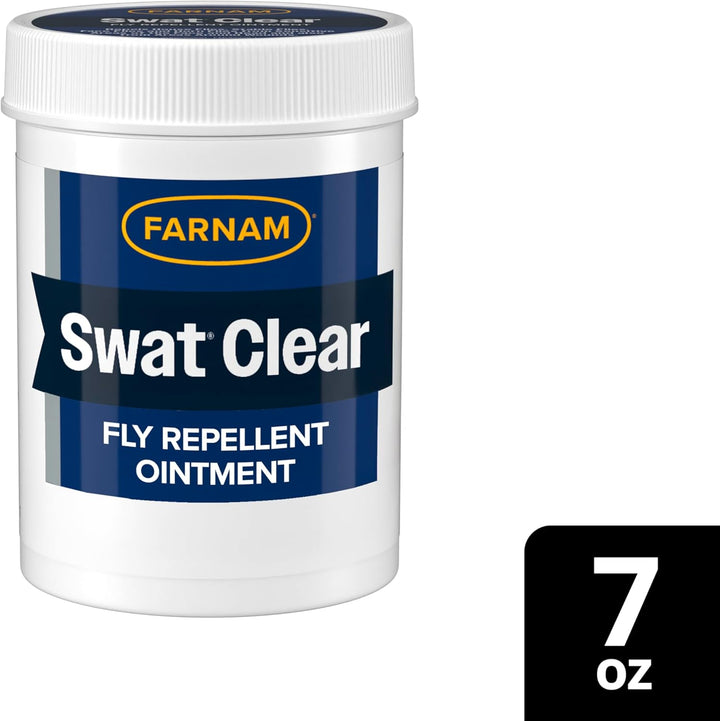 Swat Fly Repellent Ointment for Wounds, Sores, Scratches and Abrasions, 7 Oz