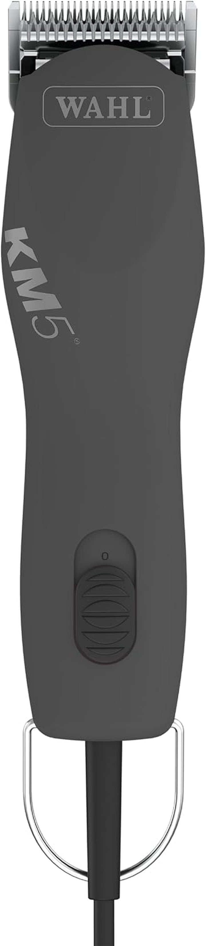 Pro Animal Curly Coat - KM 2-Speed Pro Clipper - Cat & Dog Grooming Clipper for Pet Care - Great for Poodles & Golden Doodles - Includes 2 Stainless Steel Guide Combs - Gunmetal