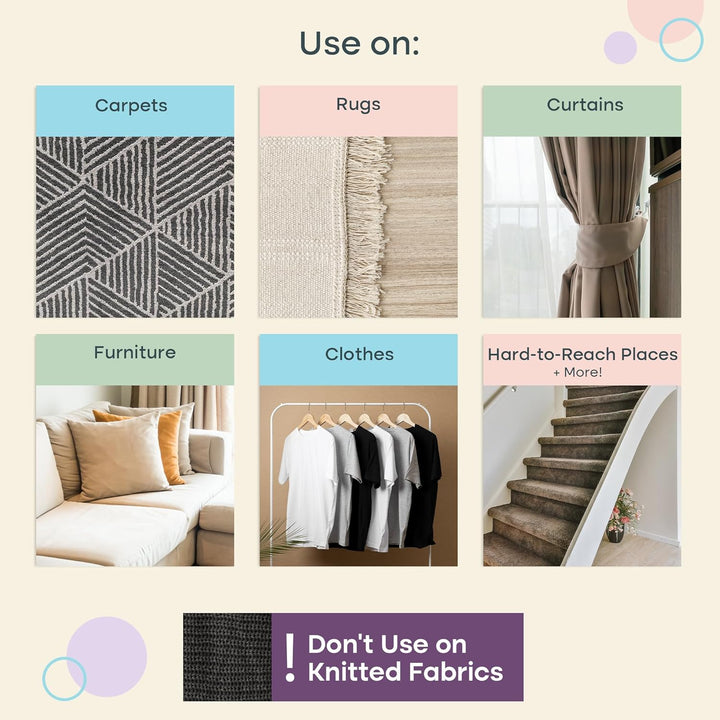 er Pro Pet Hair Remover Bundle - Including Xtra Carpet Rake for Pet Hair Removal Tool - Scrape Easy the Cat & Dog Fur from Your Carpet, Rugs, Cat Bed, Car Trunk & More