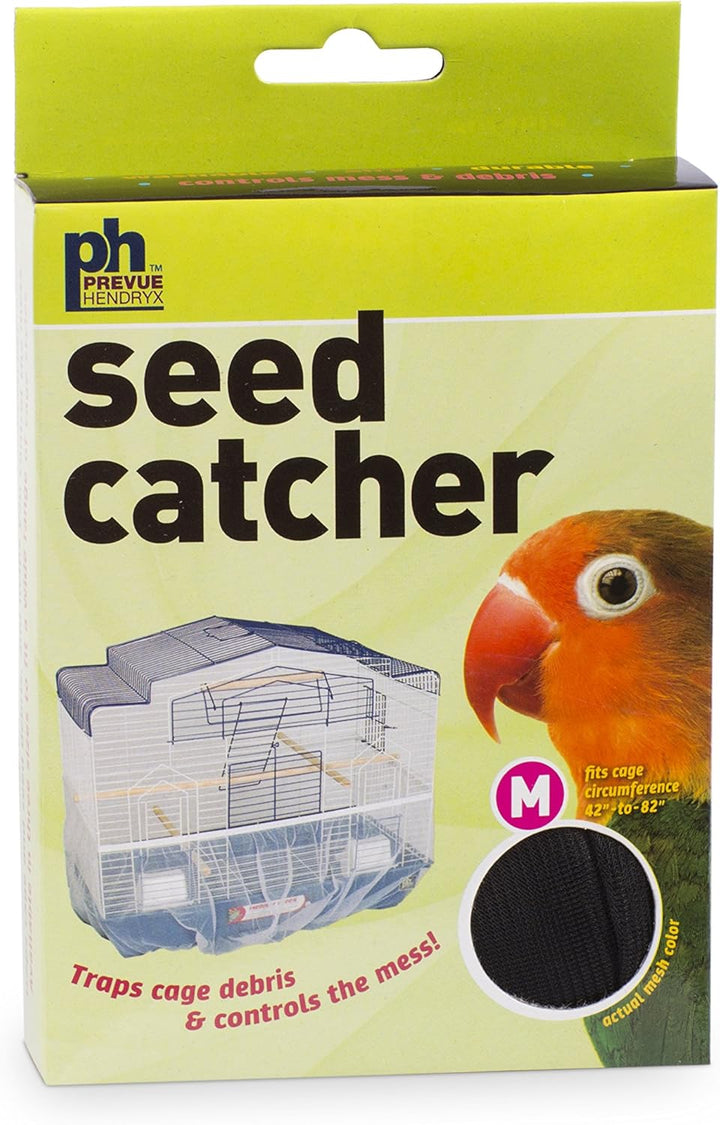Prevue Pet Products 821W Mesh Bird Seed Catcher, White, Medium/8"