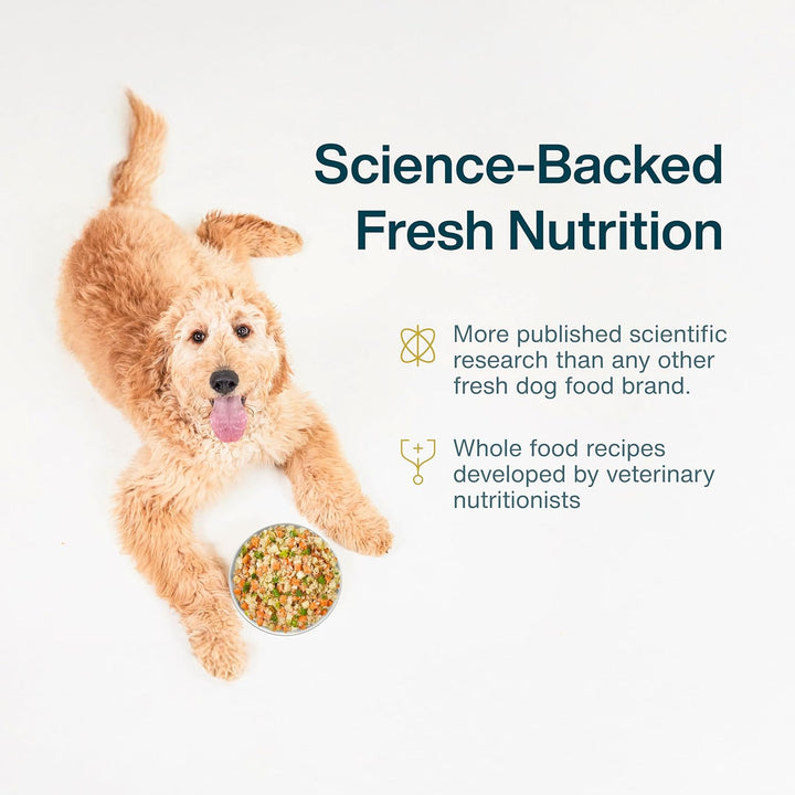 Frozen Fresh Healthy Weight Dog Food, Complete Meal or Dog Food Topper, Fish & Sweet Potato and Venison & Squash, Human Grade Dog Food Recpie, 18 Oz (Pack of 7)